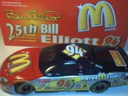 Elliott, Bill #94 25th Anniversary McDonald's 1/24 Action - Click Image to Close