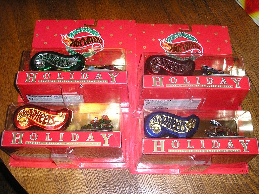 1996 Holiday Collector Edition 4 car set all numbered 07284 - Click Image to Close